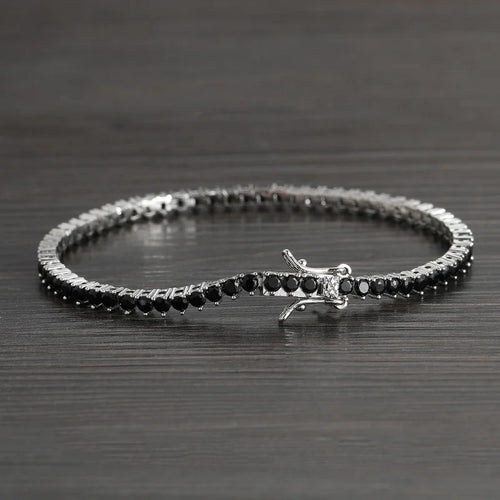 Charmé Black Tennis Bracelet