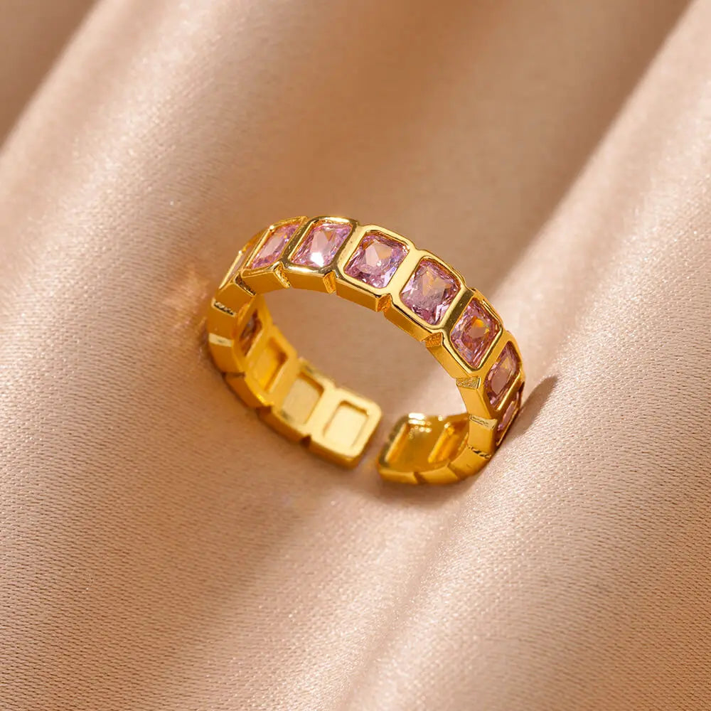 Aurora Shine Gold Ring