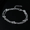 Silver Tassel Elegance Bracelet