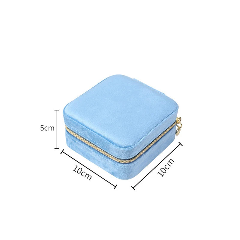 Luxury Velvet Travel Jewelry Case