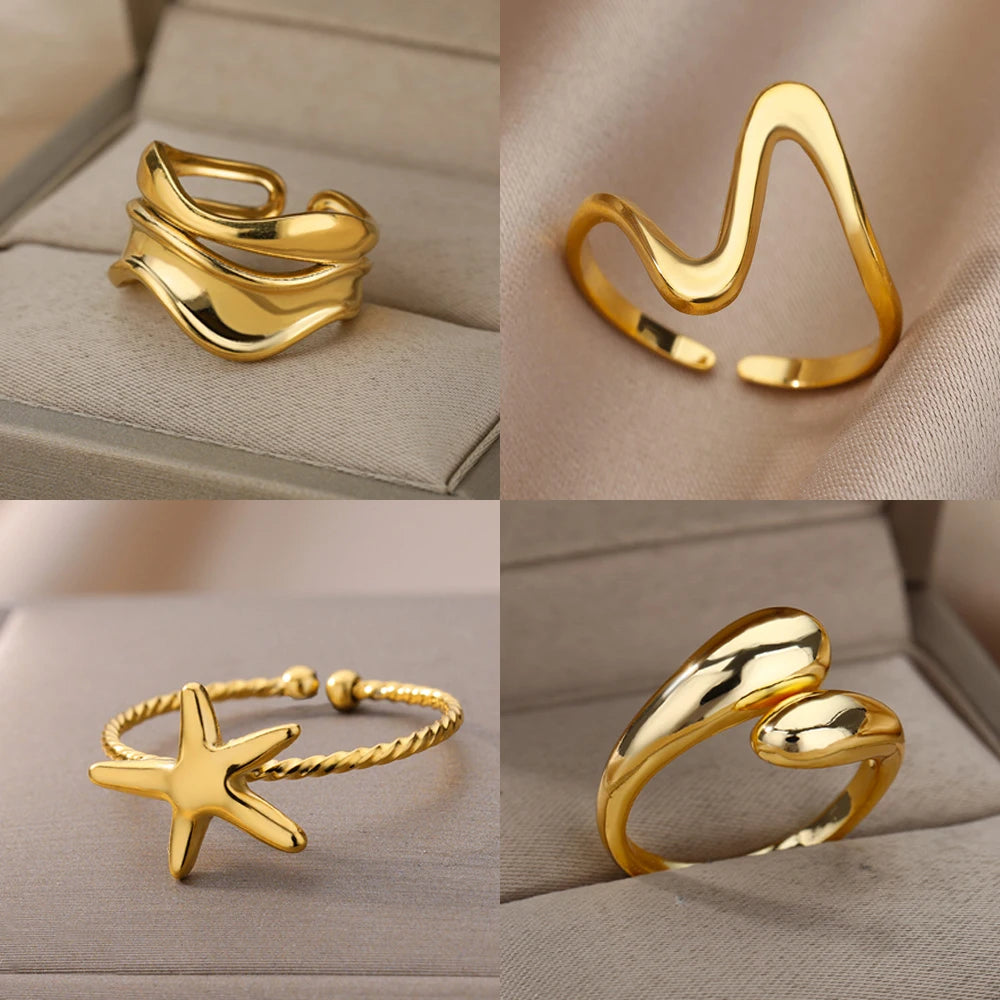 AquaGold Open Ring