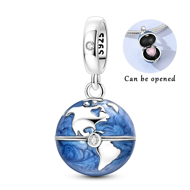 World Of Love Globe Charm