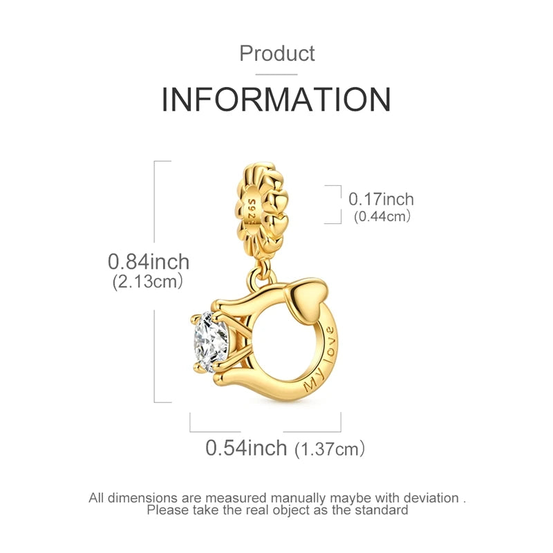 Golden Promise Sterling Wedding Bead