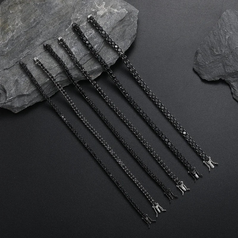 Charmé Black Tennis Bracelet
