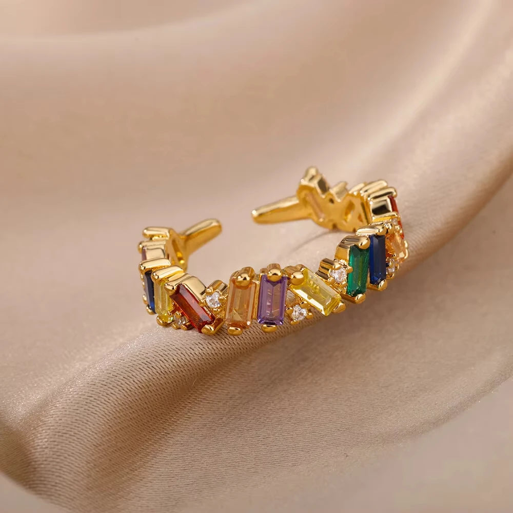 Aurora Shine Gold Ring
