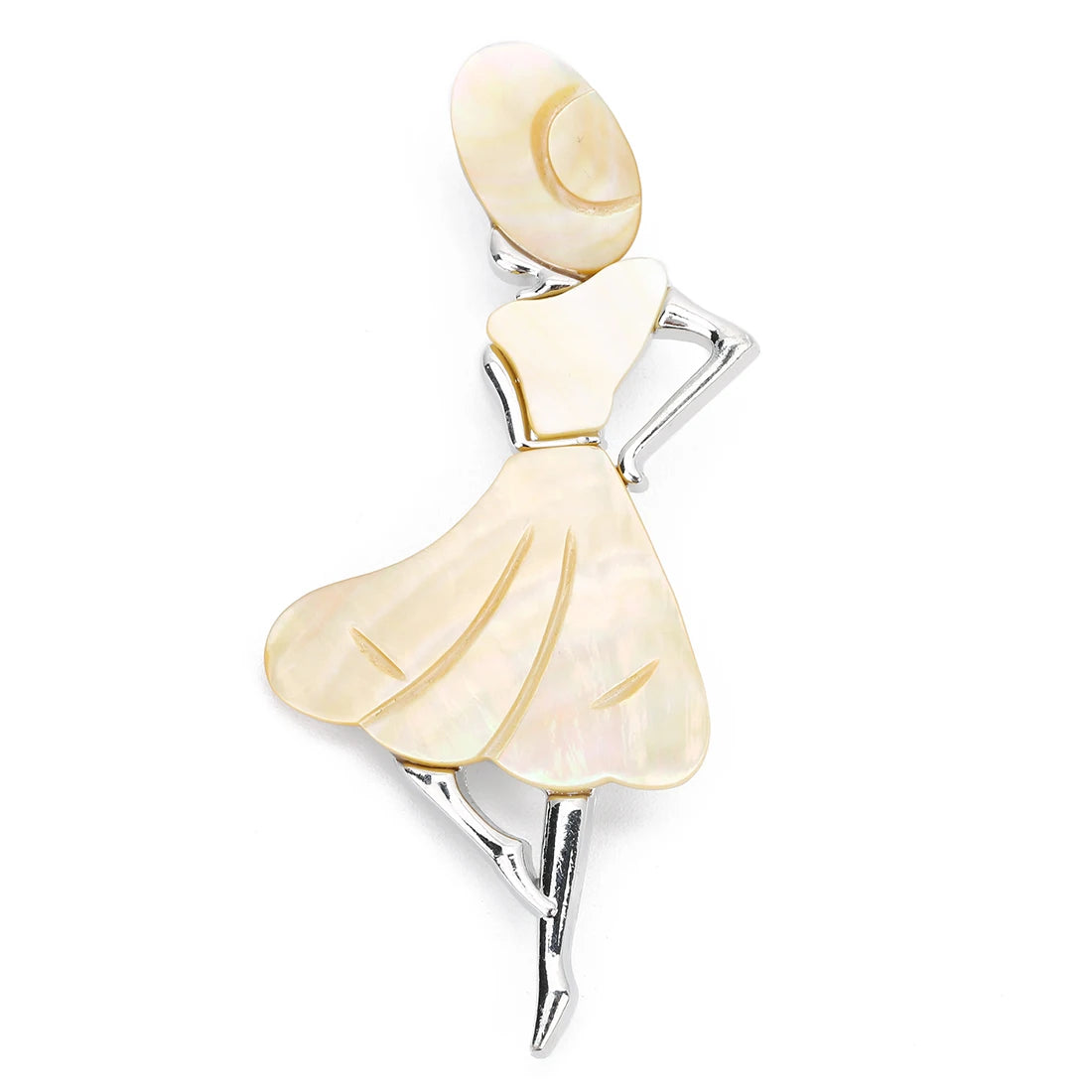 Seashell Sun Hat Brooch