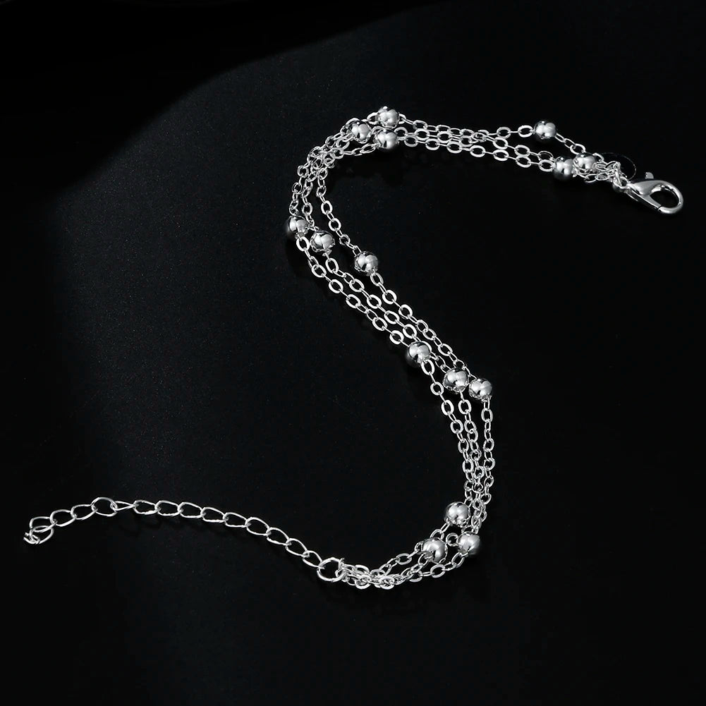 Silver Tassel Elegance Bracelet