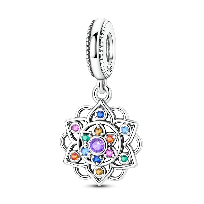 Lotus Bloom Spinner Charm
