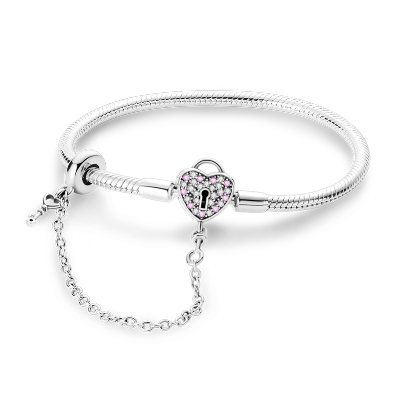Sterling Glow Heart Bracelet