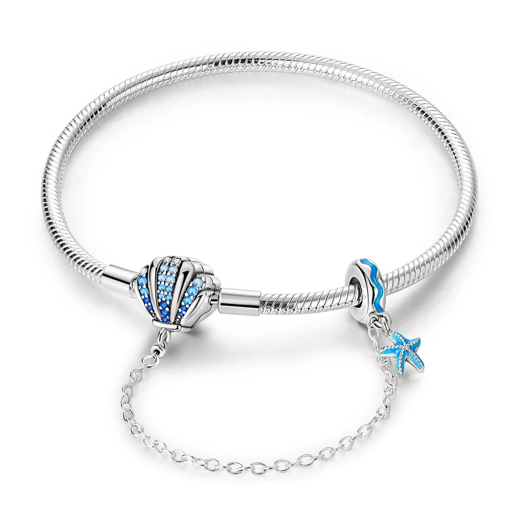 Aqua Charm Bracelet