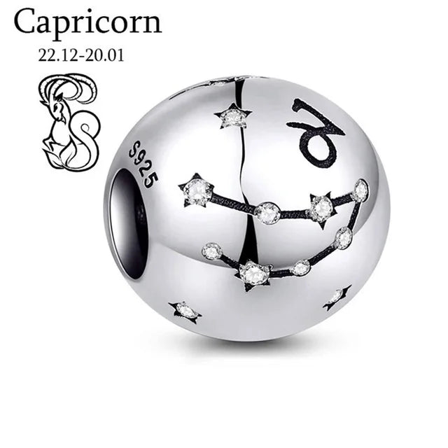 Sterling Silver Zodiac Charm