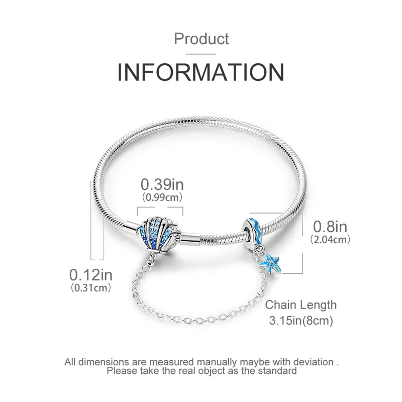Aqua Charm Bracelet
