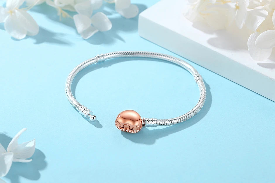 Sterling Love Clip Bracelet