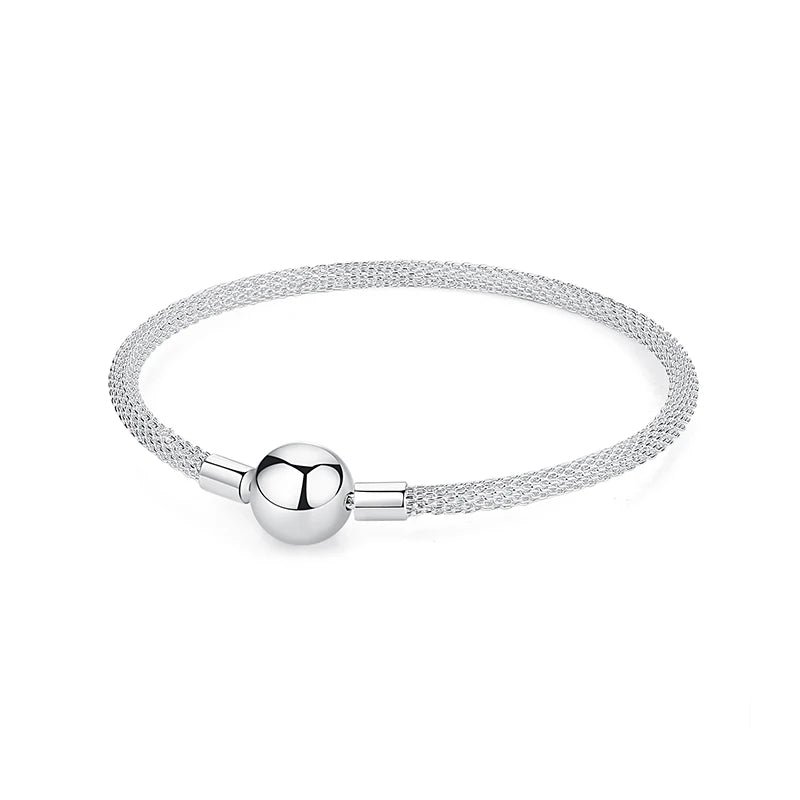 Sterling Love Clip Bracelet