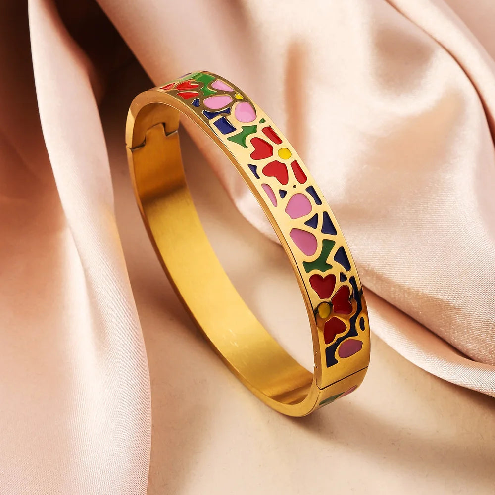 Bohemian Enamel Bangle
