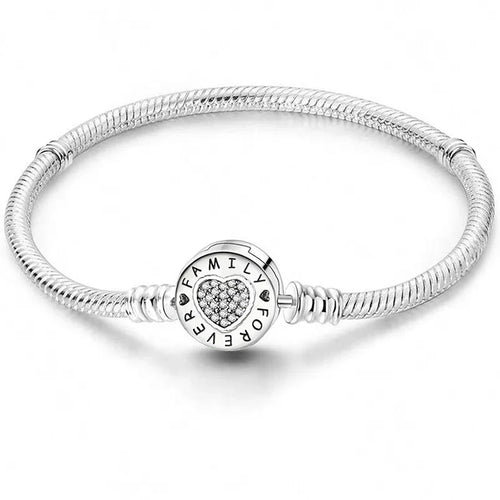 925 Silver Romantic Heart Bead