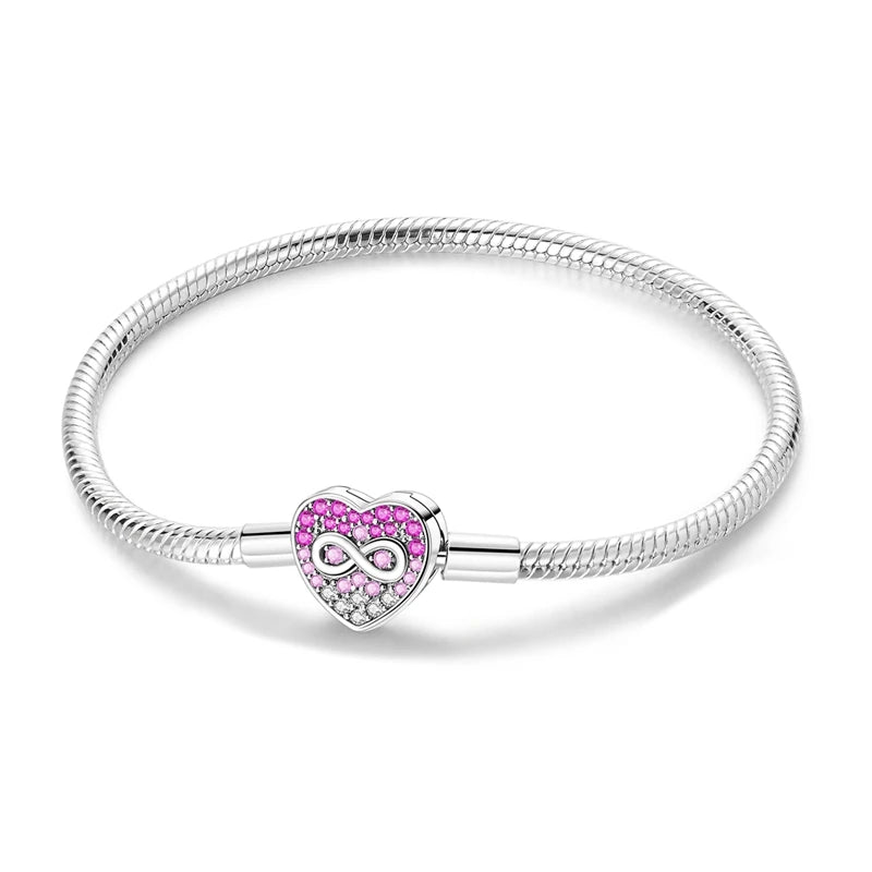 Sterling Glow Heart Bracelet