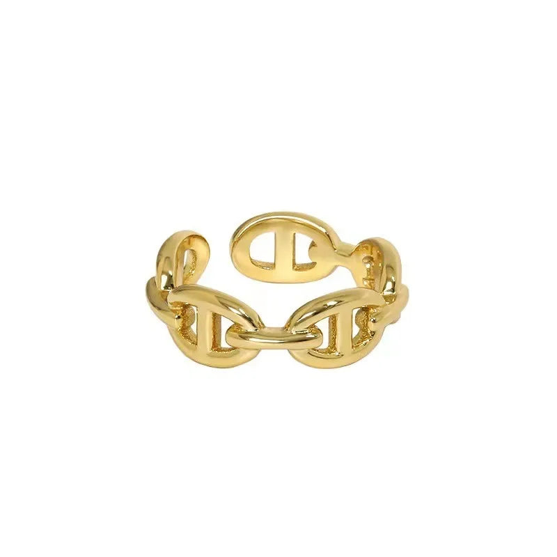 Hollow Link Ring