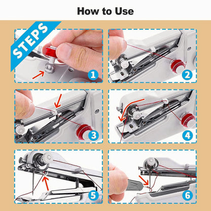 Mini Handheld Sewing Machine – Quick Stitch Portable Tool for Home & Travel