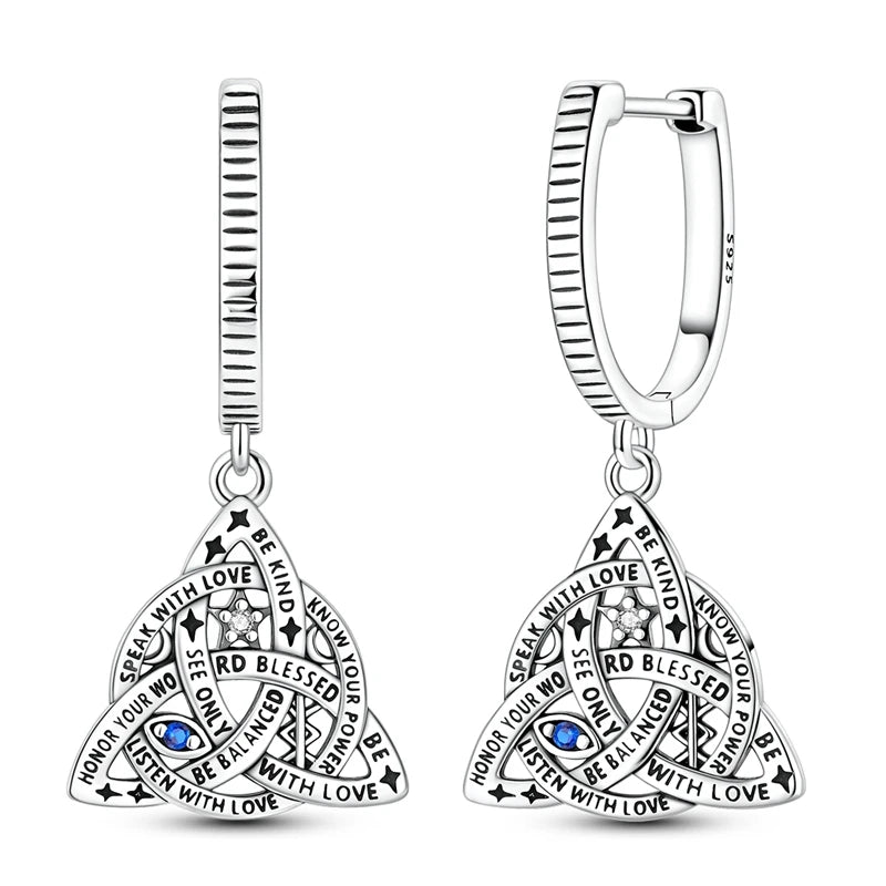 925 Sterling Silver Celtic Knot Stud Earrings