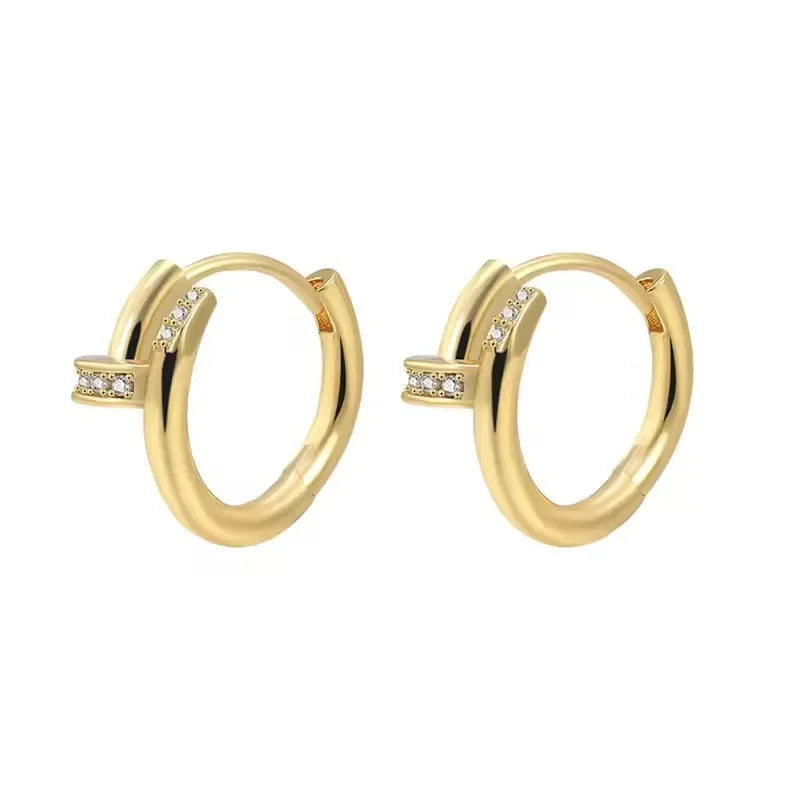 Éclat Zircon Circle Earrings