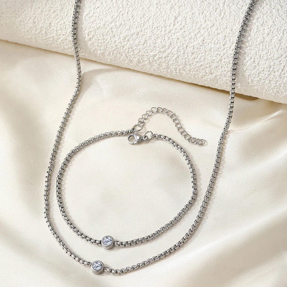 Amara Beaded Zircon Jewelry Set
