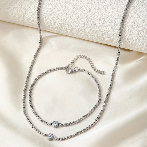 Amara Beaded Zircon Jewelry Set