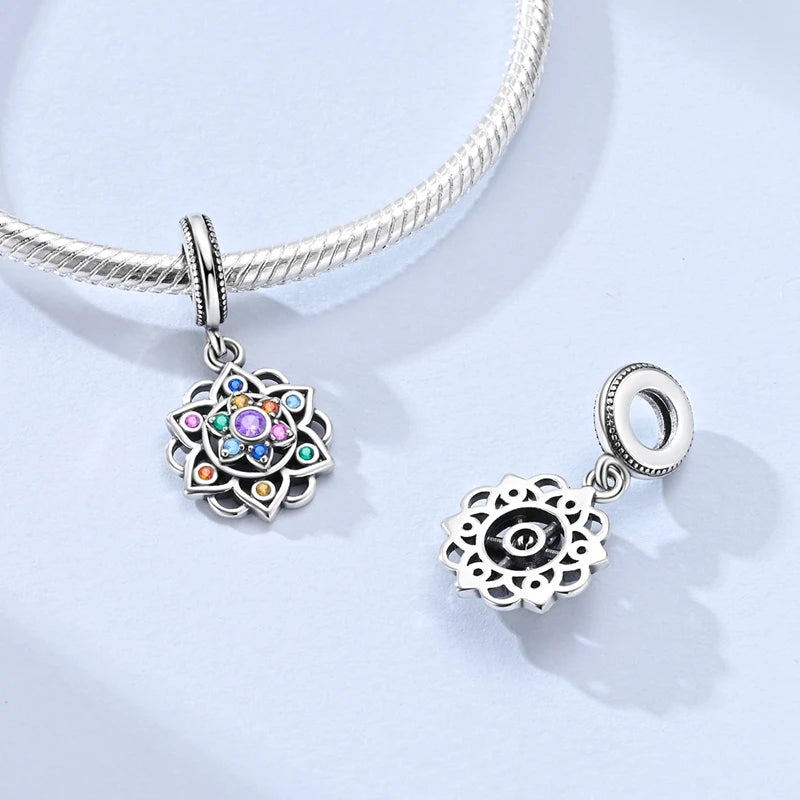 Lotus Bloom Spinner Charm