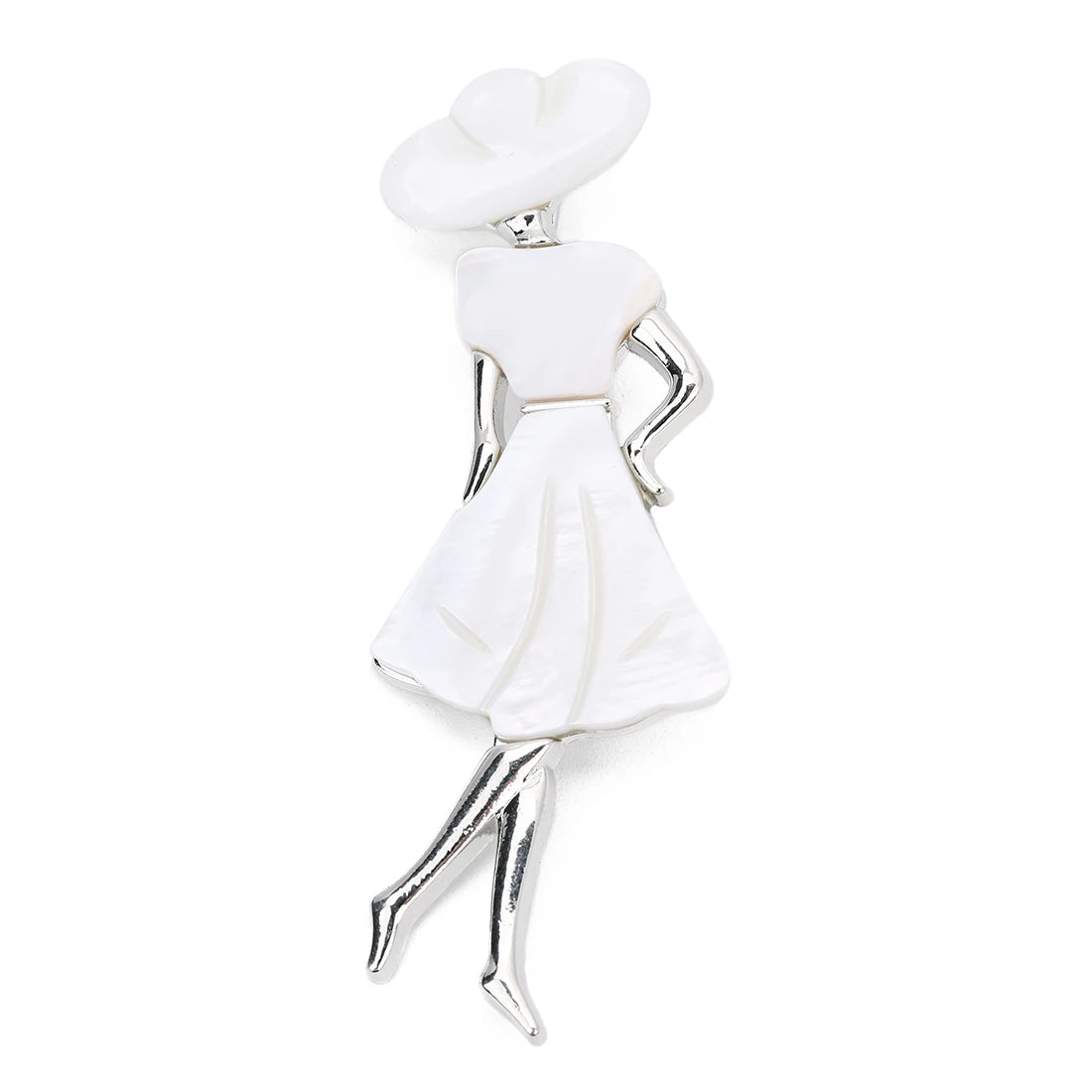 Seashell Sun Hat Brooch