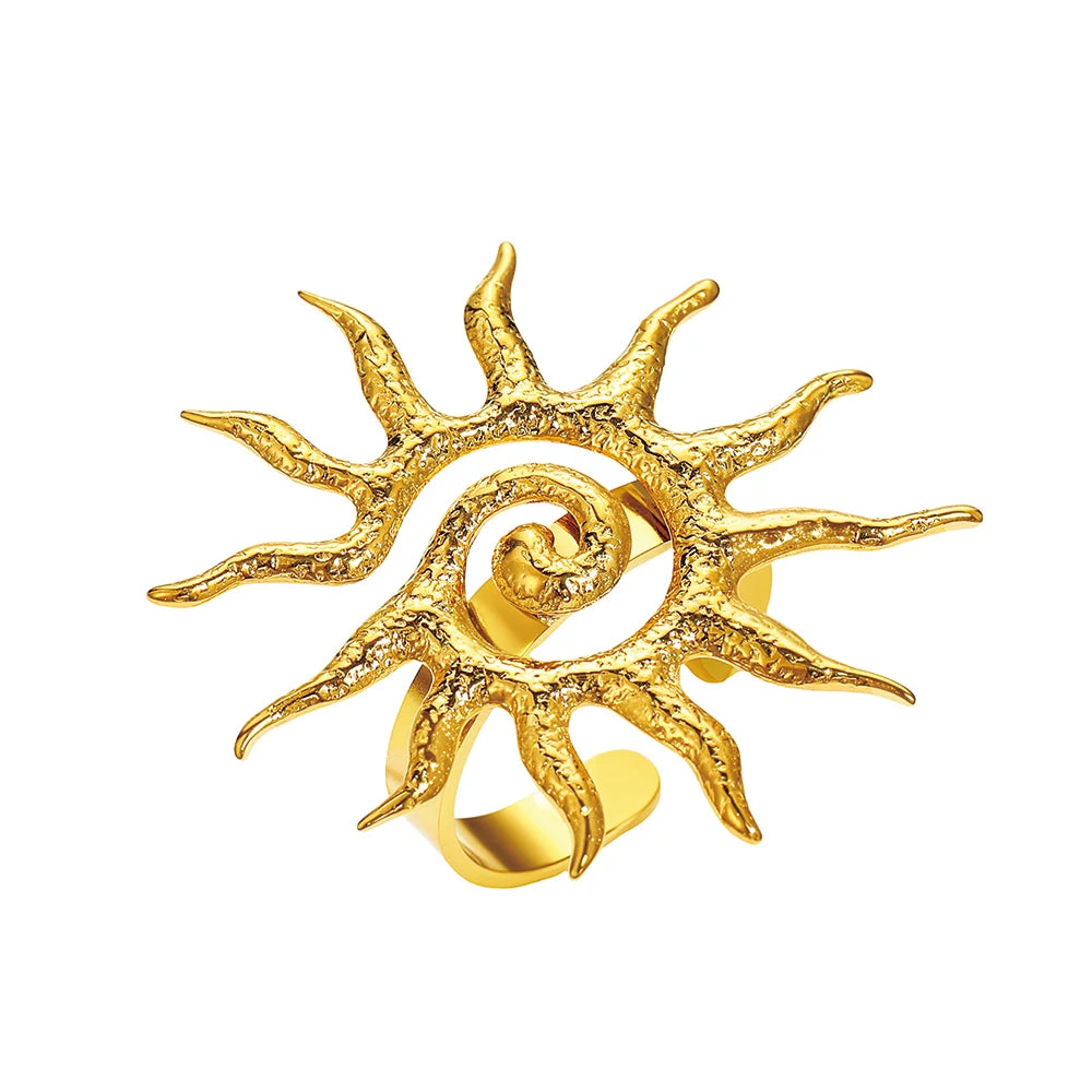 Solara Spiral Ring