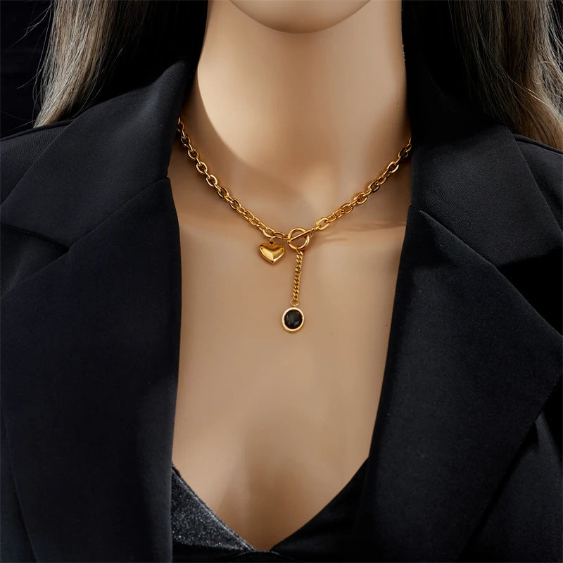Onyx Love Necklace
