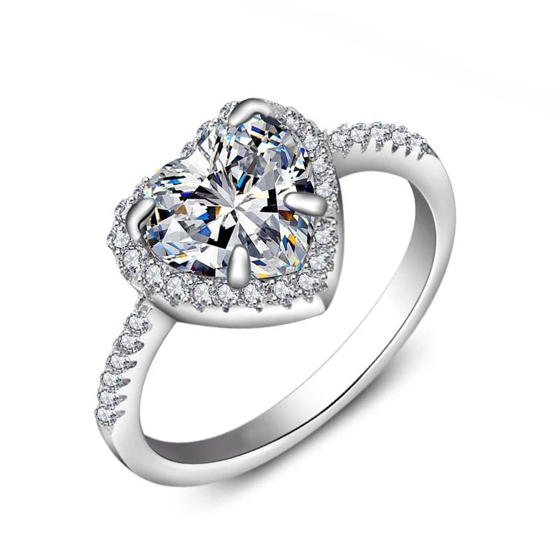 Ruby Glow Heart Ring