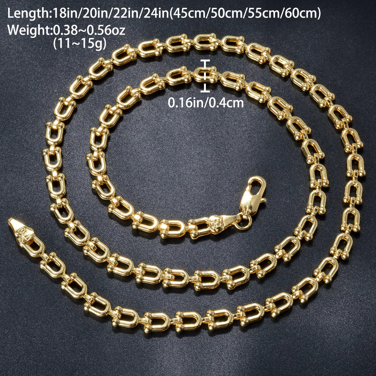 Urban Luxe U-Link Chain Necklace