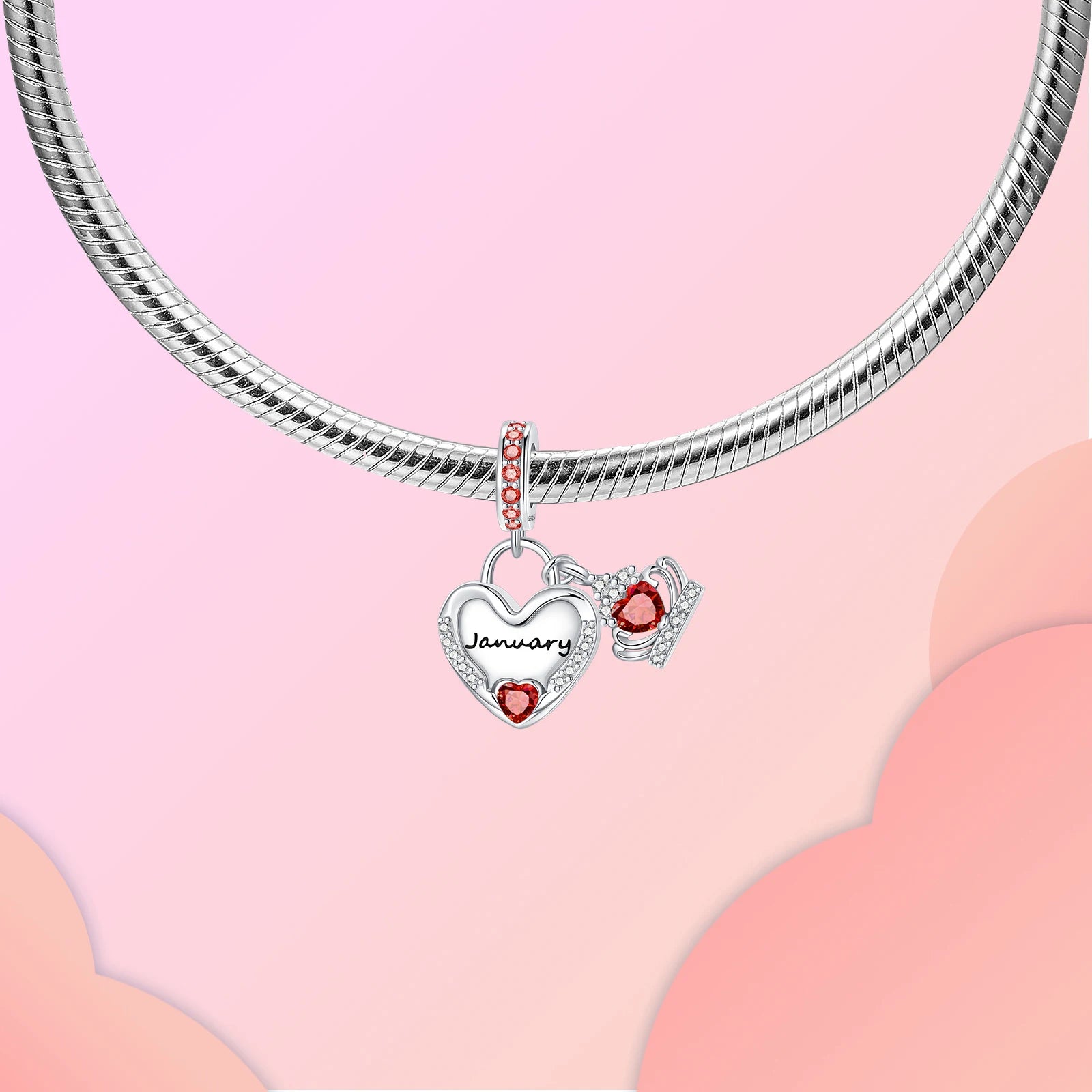 Timeless Spark 925 Birthstone Month Charm
