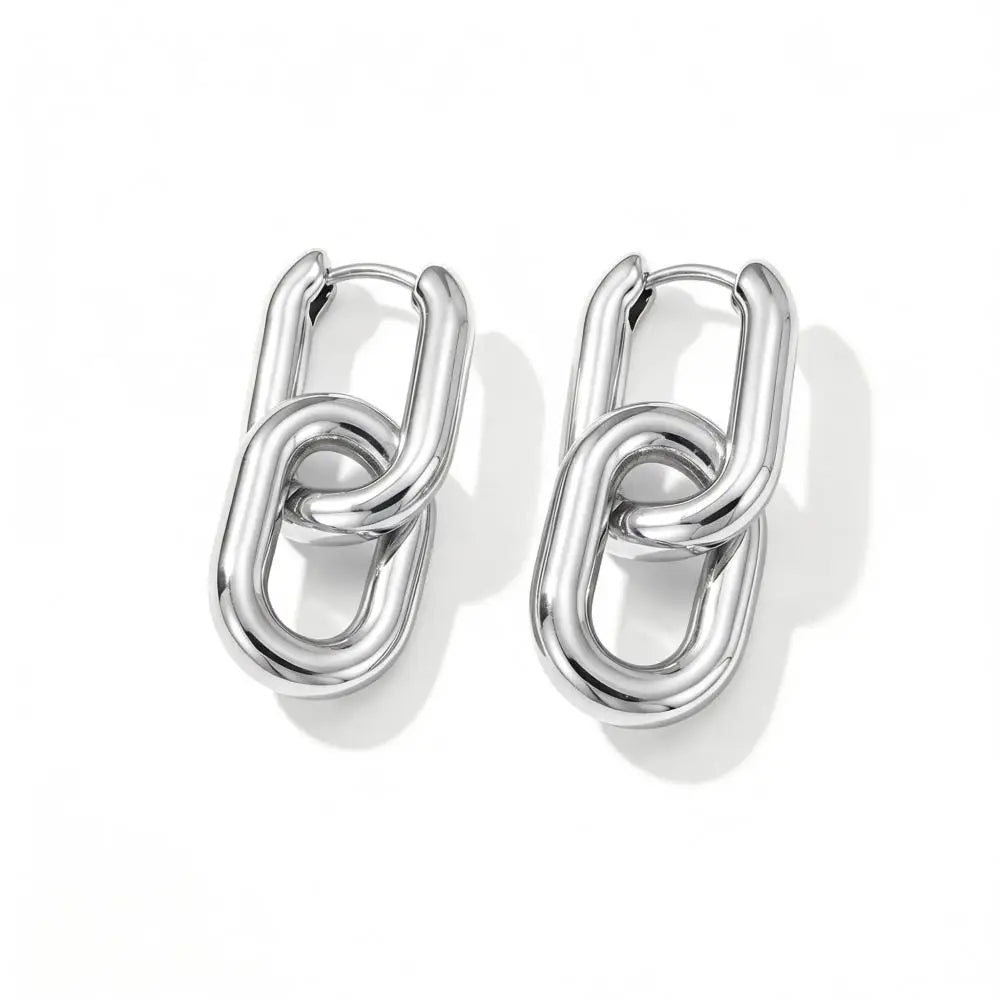 GeoGlow U-Hoop Earrings