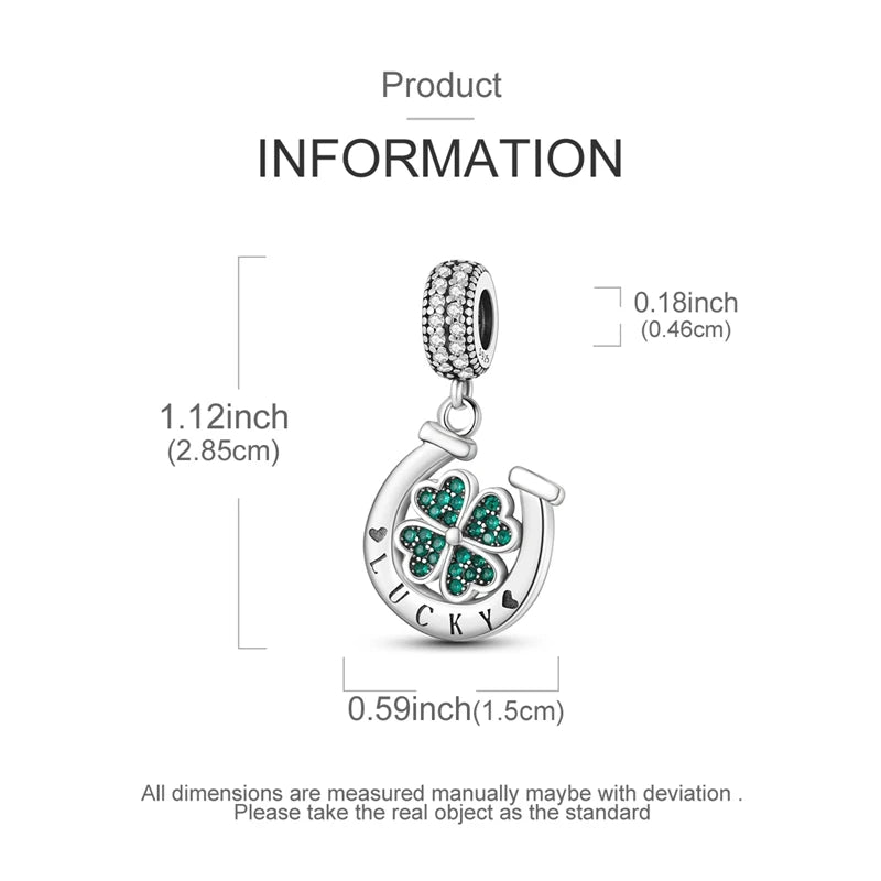 Lucky Aura Four-Leaf Clover Bead