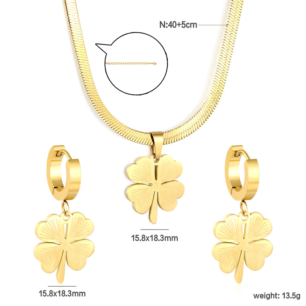 Fortuna Clover Jewelry Set