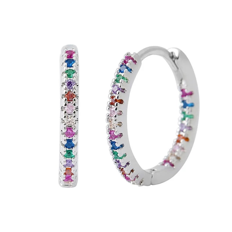 Rainbow Glow Gold Earrings