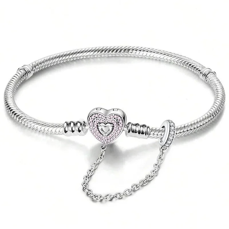 925 Silver Romantic Heart Bead