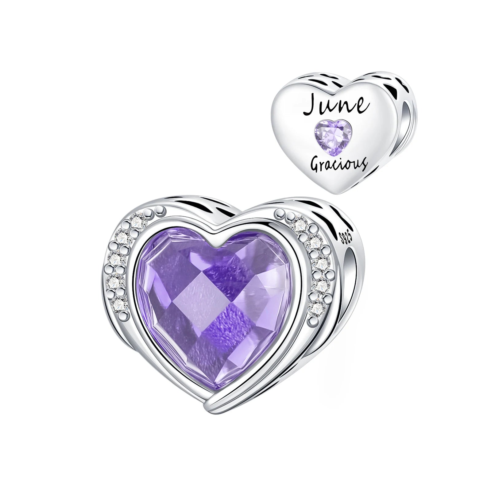 Timeless Spark 925 Birthstone Month Charm