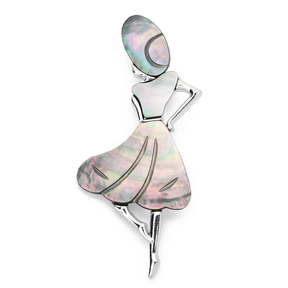 Seashell Sun Hat Brooch