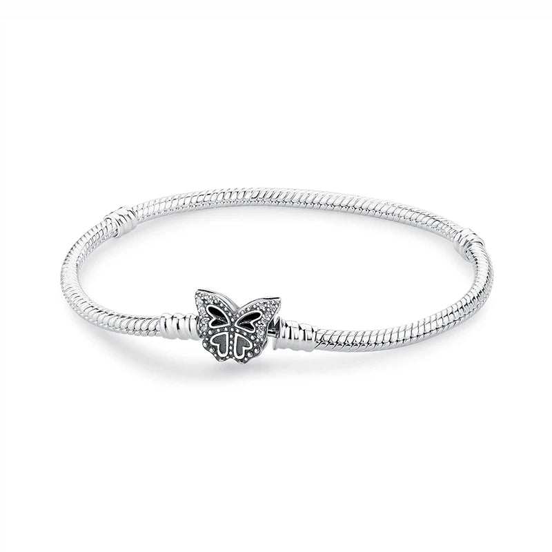 Sterling Love Clip Bracelet