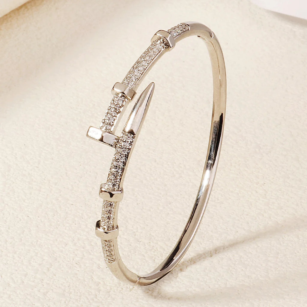 Elegant Spark Open Bangle