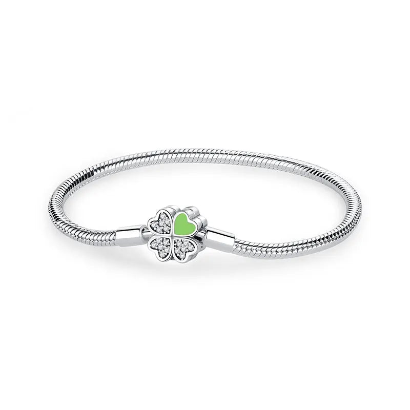 Sterling Love Clip Bracelet