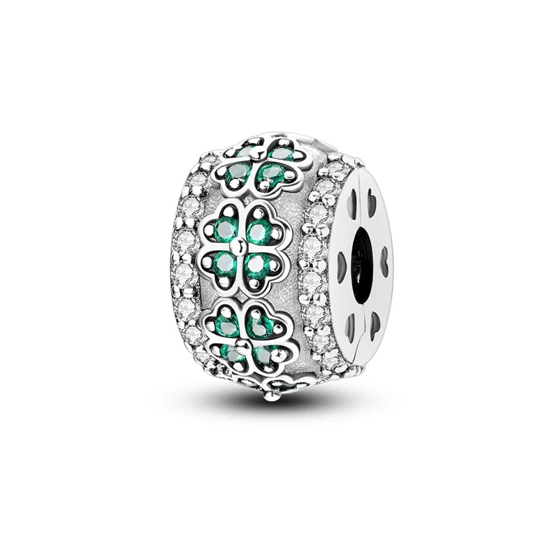 Lucky Aura Four-Leaf Clover Bead
