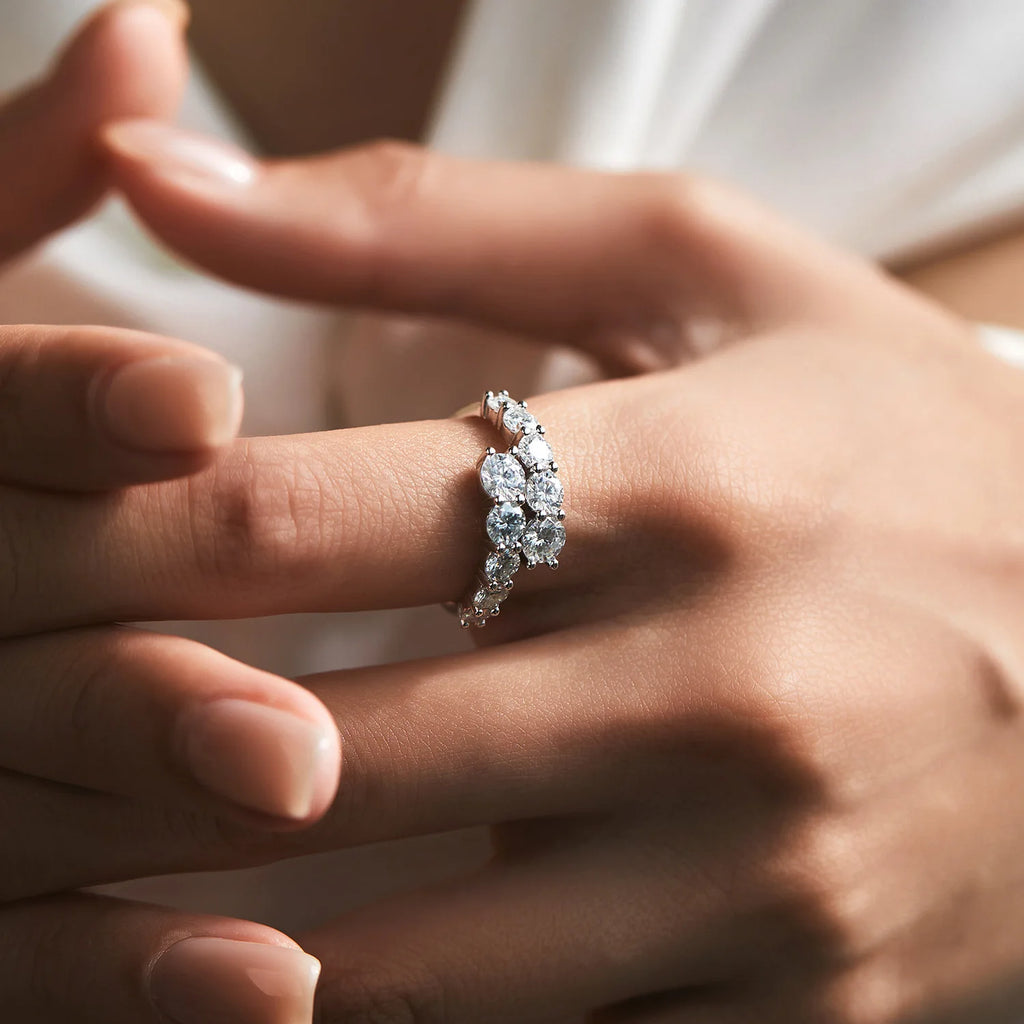 Celeste Enamel Zircon Ring