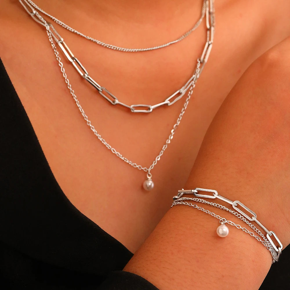 LumiPearl Necklace Set