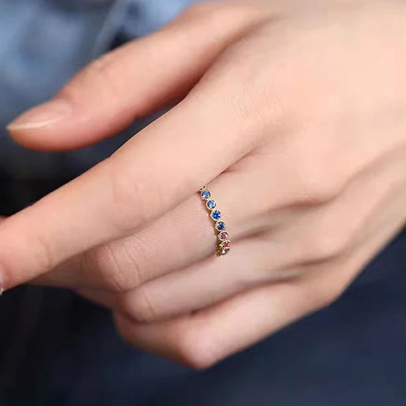 Rainbow Luxe Promise Ring