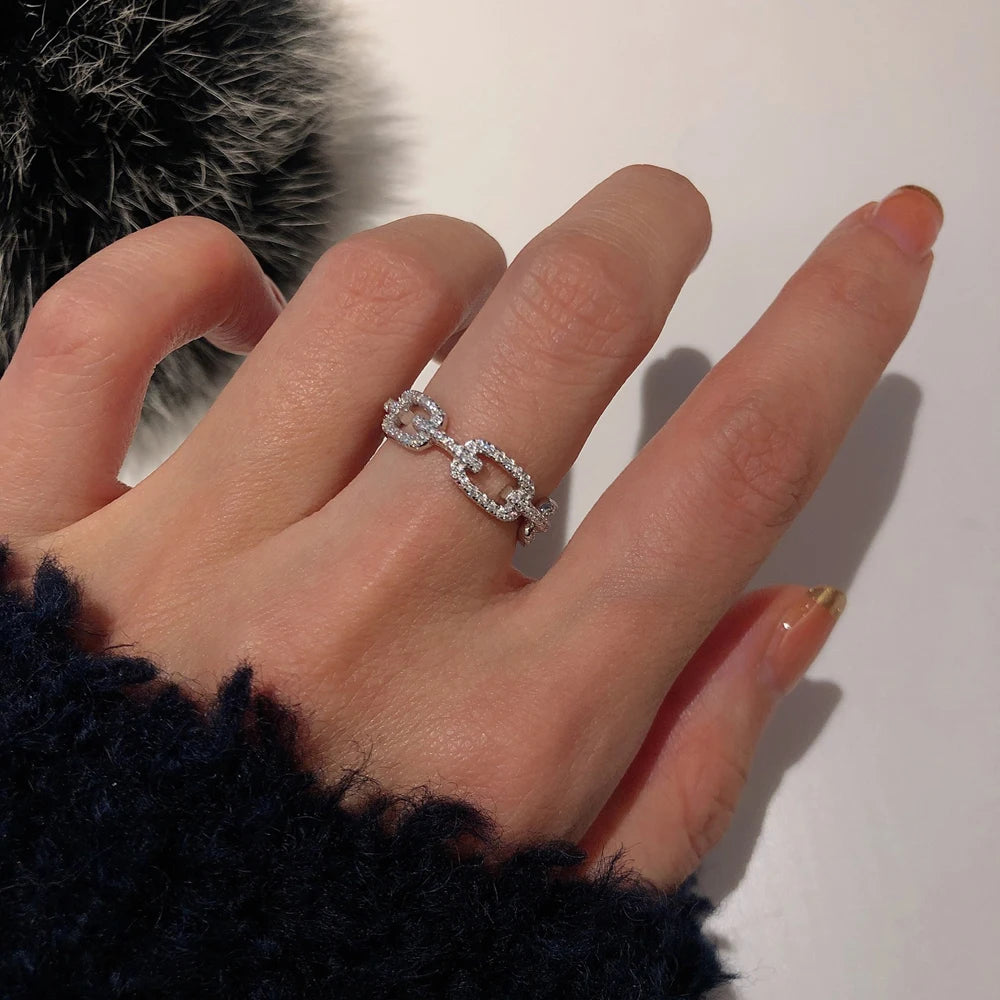 Platina Spark Stack Ring