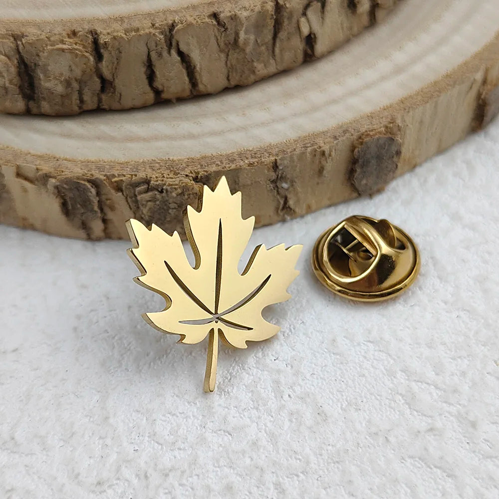 Maple Crest Brooch